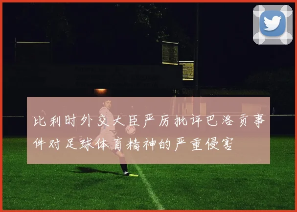 比利时外交大臣严厉批评巴洛贡事件对足球体育精神的严重侵害